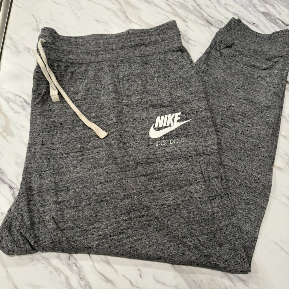 Nike heathered grey joggers